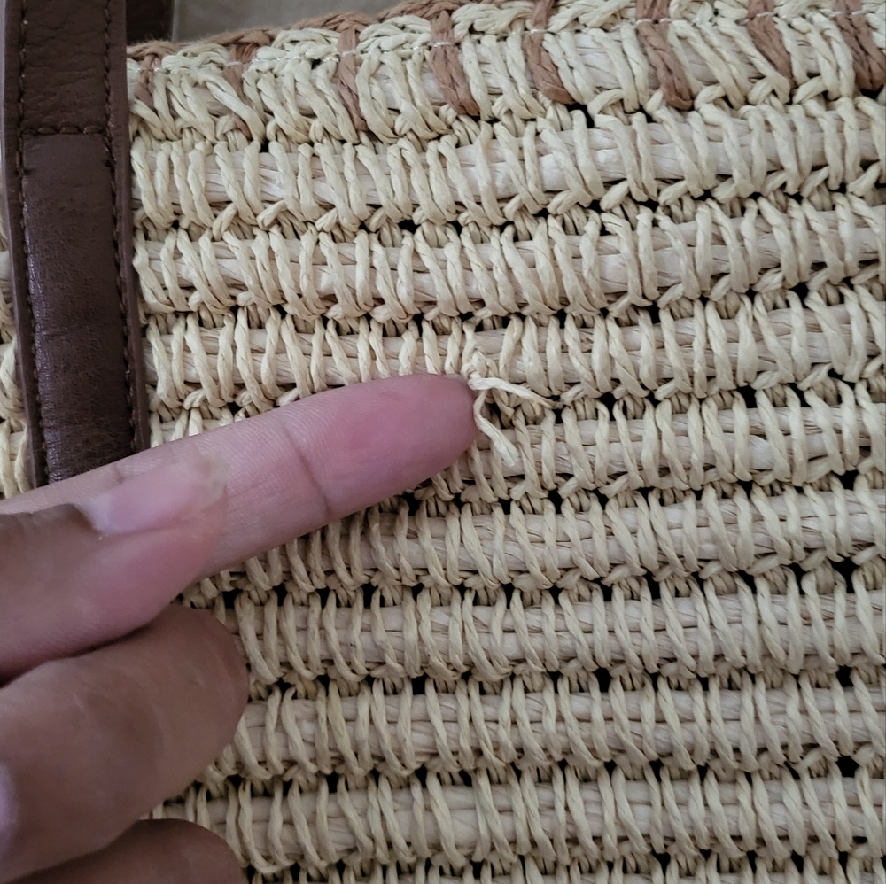 Talbots Straw Tote Purse - Picture 12 of 14